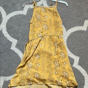 Art Class Yellow Floral Kids Dress